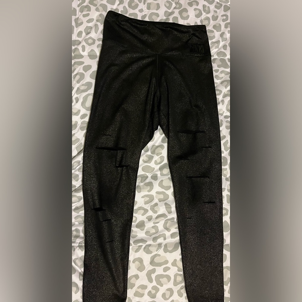 VS Pink Glitter Leggings